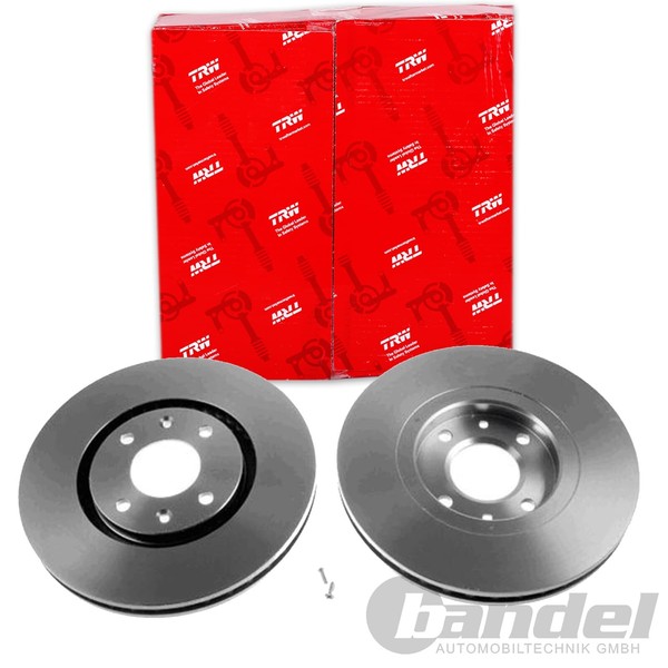 2X Trw Bremsscheiben 283Mm BelÜFtet Vorne Passend FÜR CitroËN Xantia Peugeot-image