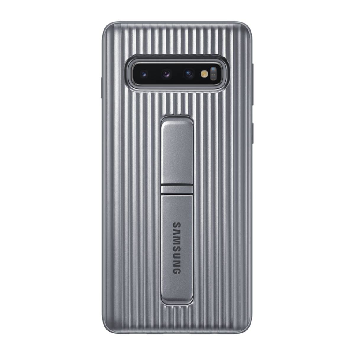 Coque robuste Samsung Galaxy S10 grise évite les bris d'écran et rayures
