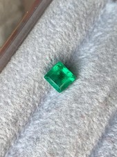 Natural Emerald 0.60 Carat vivid Square Cut 5x5 MM Loose Gemstone For Jewelry