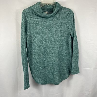 St Johns Bay Womens Cowl Neck Sweater Petite Small Green