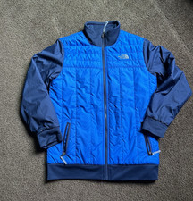 The North Face boys Blue Quilted Lightweight Full Zip Puffer Jacket Size L
