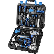 DEKOPRO 8V Cordless Drill 126-Piece Power Tool Home Kit for Men & Women
