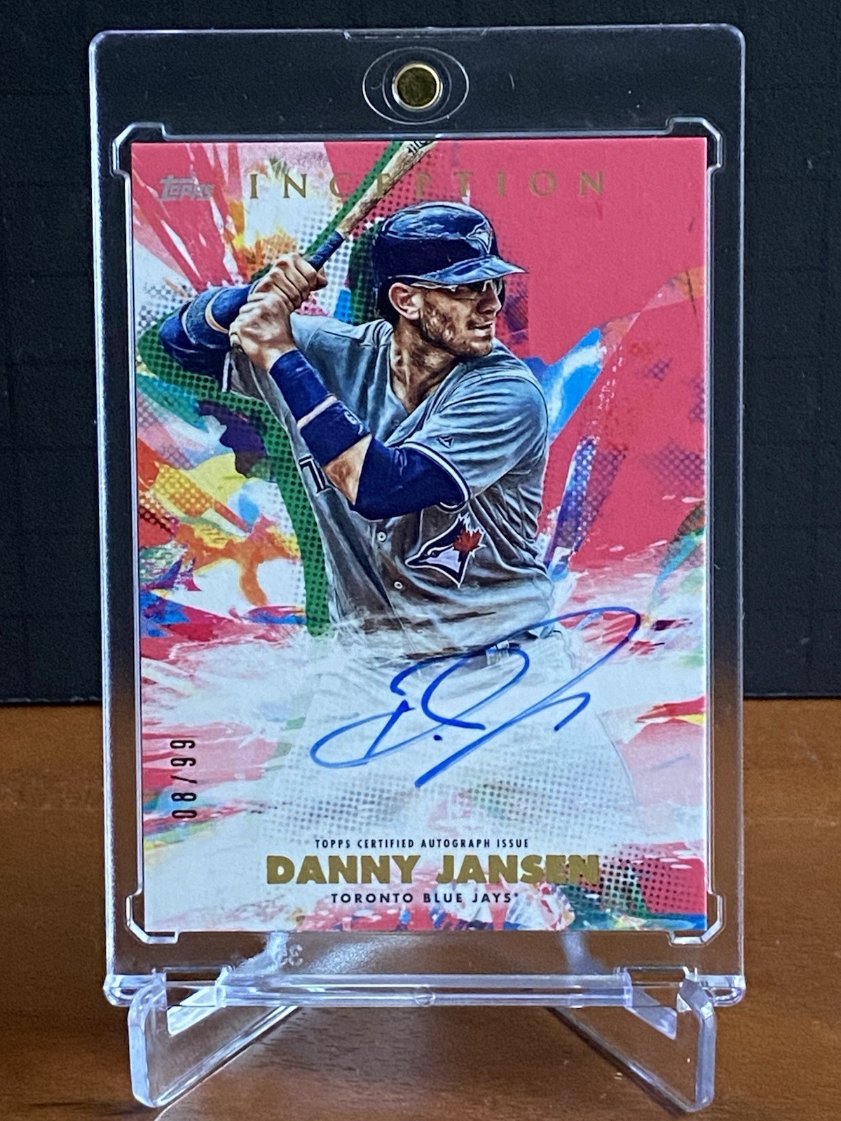 2020 Topps Inception - Rookies & Emerging Stars Auto Danny Jansen Magenta /99