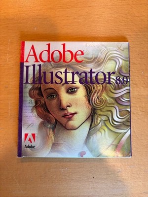 1998 Adobe Illustrator 8.0 Mac Version with Discs and Serial Number
