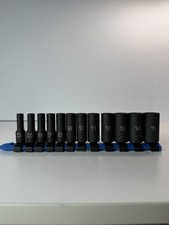 Matco Tools Non-slip Deep 14 Drive Impact Socket 12 Piece Set Metric 5-15mm