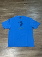 Jordan x Union Flight Graphic Tee Blue Crew Neck Logo Men's Size M DM2839-483