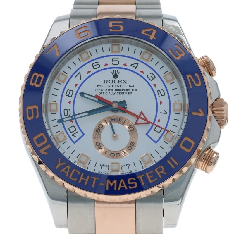 Rolex Yacht Master II Reloj Cronógrafo Acero Inoxidable Oro Everose Swiss116681 Foto 3 de 4