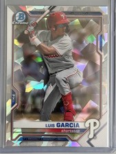 2021 Bowman - Chrome Prospects Luis Garcia #BCP-79 Atomic Refractor (RC)
