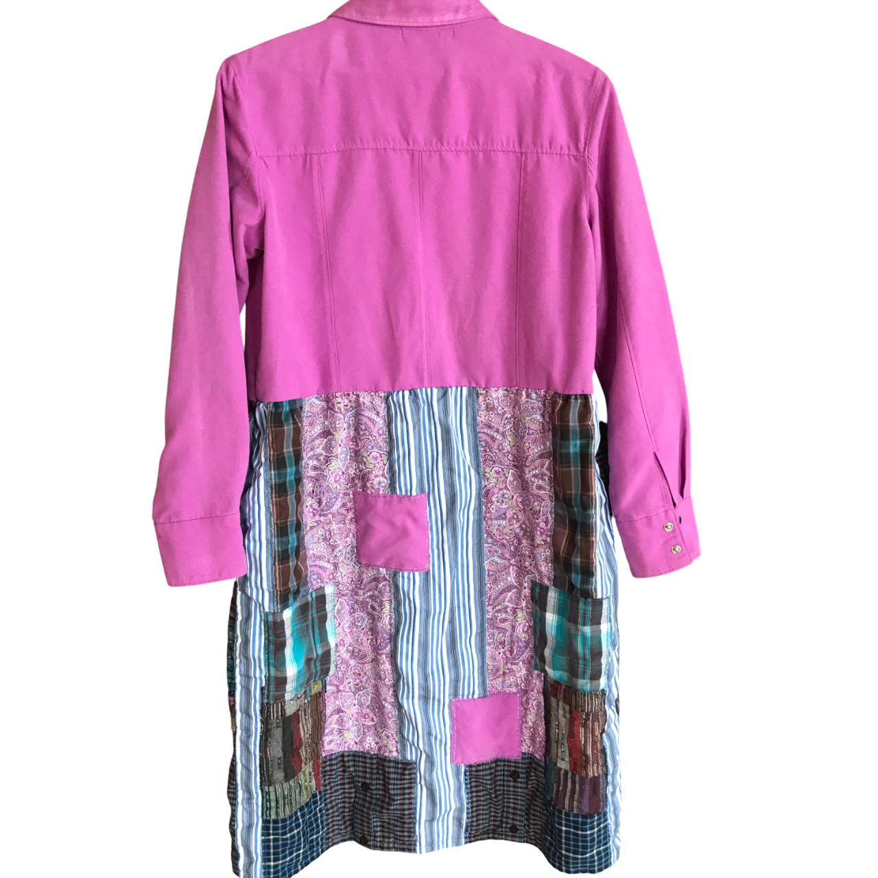 Upcycled Boho Patchwork Duster Handmade Bohemian … - image 11