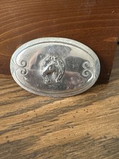 WA01145 VINTAGE 1970s HORSE HEAD COWBOY BUCKLE