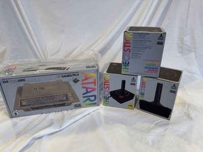Atari 400 Mini System w/ 4 Joysticks Retro Arcade New Sealed NIB