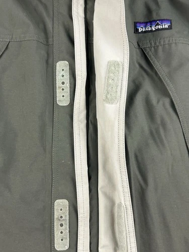Vintage Patagonia Jacket Men M Olive Liquid Sky Hooded Goretex Rain Parka Y2K image 8