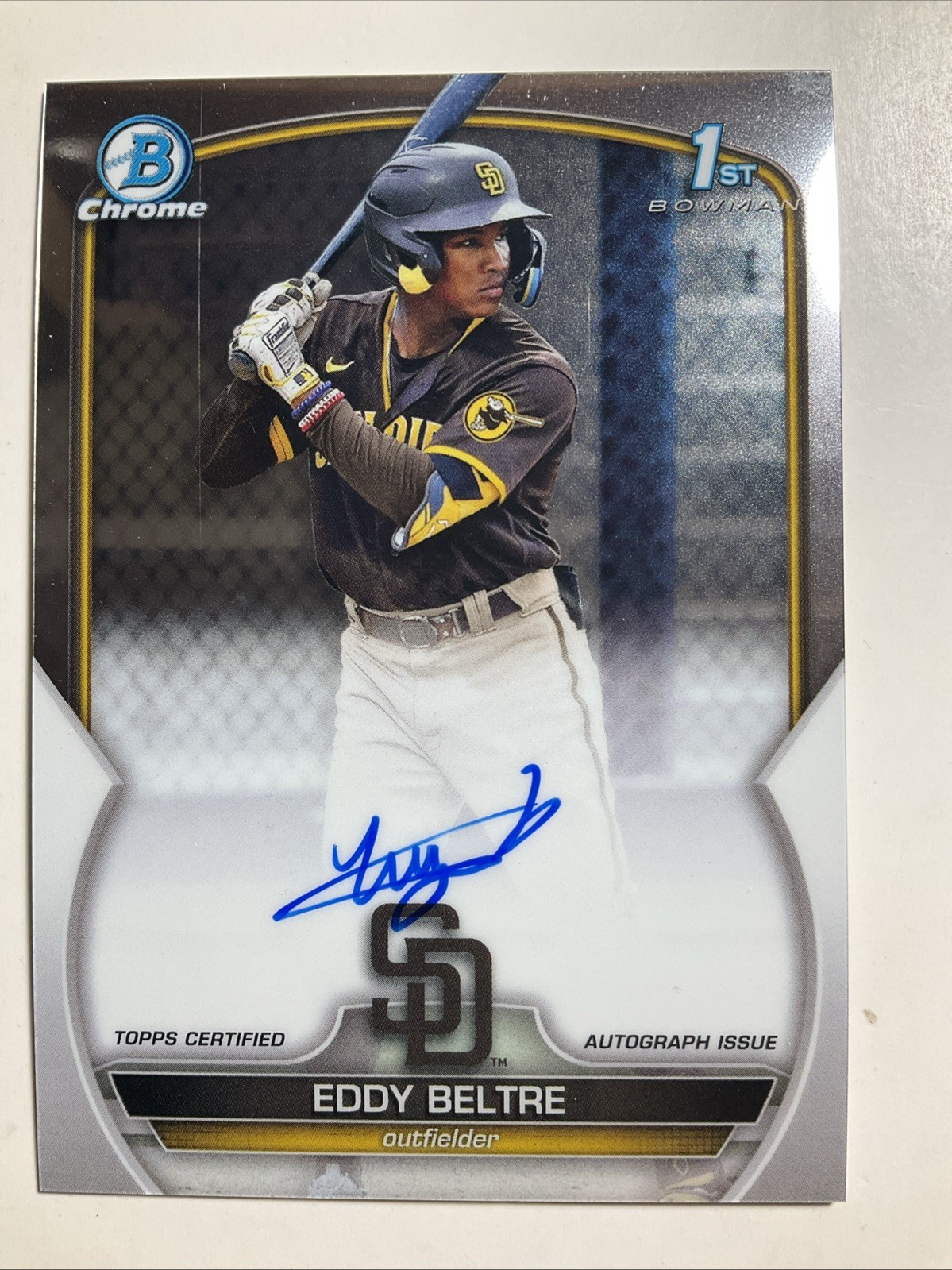 Eddy Beltre 2023 Bowman Chrome Prospect #CPA-EB Autographs (111)