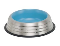 Nobby Edelstahlnapf Royal Stripe Blau, Rutschfest 1700Ml