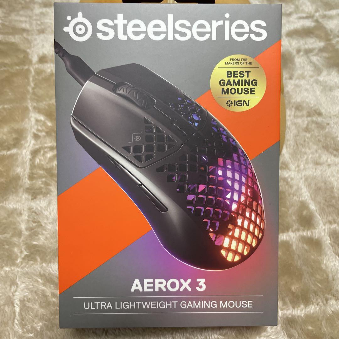 SB C S Aerox 3 62599 Black Gaming Mouse for Precision Play