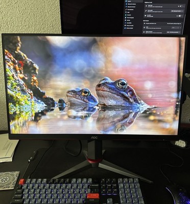 AOC Q27G2S 27'' Gaming Monitor, QHD 2K 2560x1440, 165Hz 1ms, G-SYNC Compatible