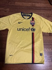 Barcelona 2008-09 Away Jersey: Iniesta #8, Adult M&eacute;dium