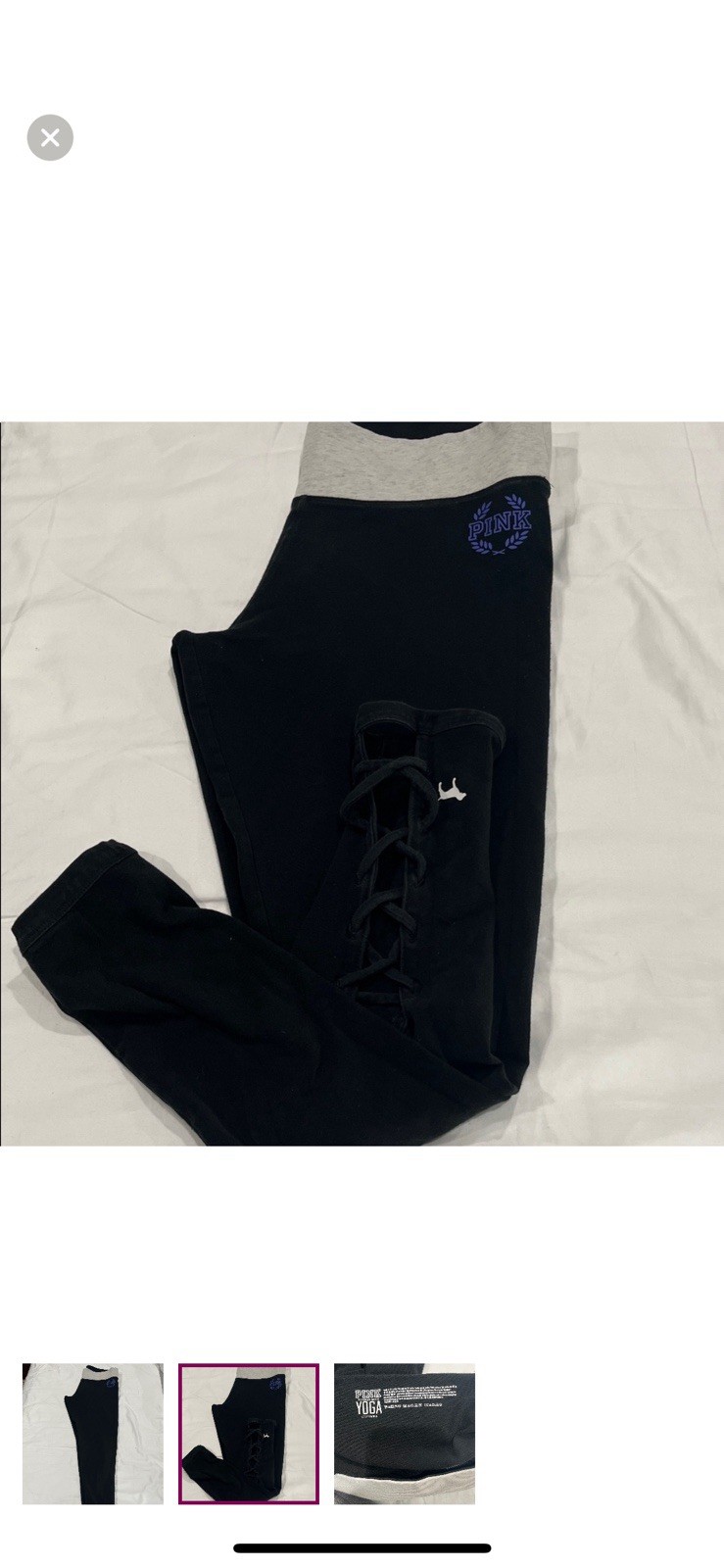 Pink By Victoria's Secret Logo Everyday Yoga Leggings Size Large