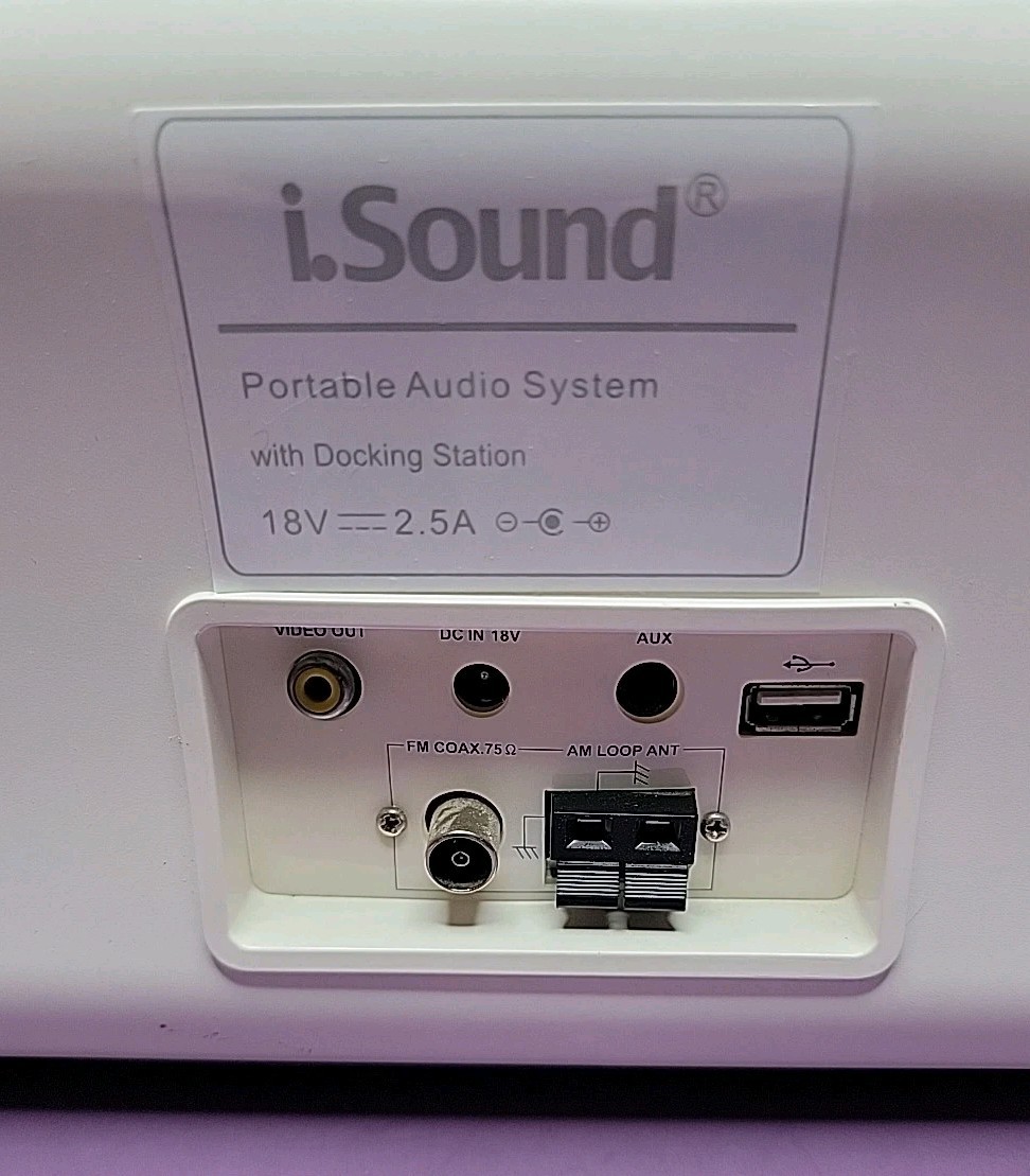 I.Sound Portable Audio System & Charging Dock Station For 30 Pin iPods 