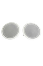 Pyle PDIC81RD 250W 8" Round Flush Mount In-Wall/Ceiling Home Speakers, 1 pair