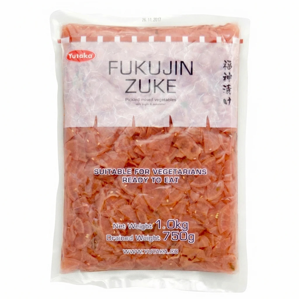 Yutaka Fukujinzuke Pickled Vegetables 1kg Japanese Mix Relish
