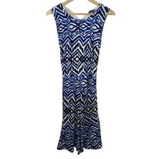 Lauren Ralph Lauren Sleeveless Belted Dress Size 14 Summer Beach Fairy Stretch