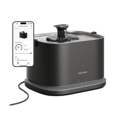 PETLIBRO Upgrade Cat Water Fountain Stainless Steel Tray, Dockstream 2 Cat Fo...