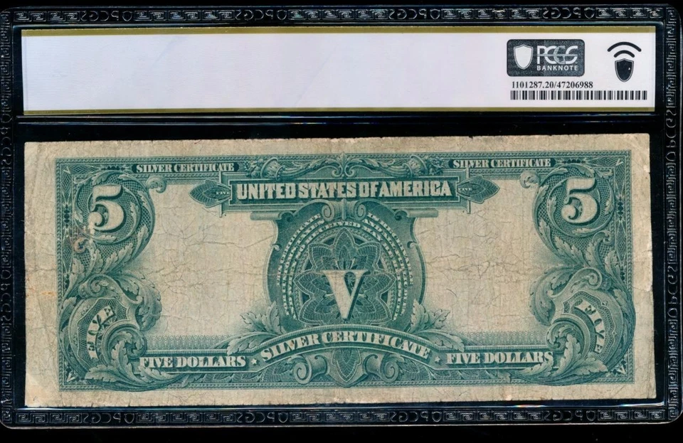 AC Fr 271 1899 $5 Silver Certificate PCGS 20 CHIEF NOTE - Image 2 of 2