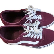 VANS Women's Shoes Size 7 Ward Port Roy Burgundy Very Good Condition