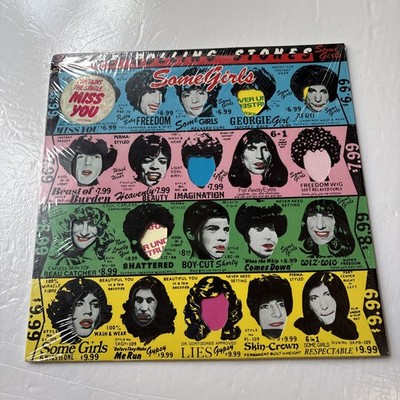 ROLLING STONES SOME GIRLS 1978 LP COC39108 / 2nd VERSION FACES REMOVED VINYL