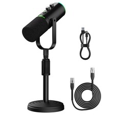 PUPGSIS Podcast Dynamic Microphone, XLR/USB Recording PC Microphones for Broa...