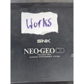 SNK Neo Geo CD Console Black Top Loader System CD-T01 NTSC-J with Power Adapter
