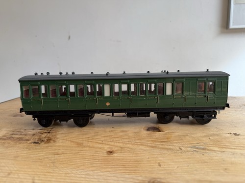 Spur O langer Personenschutz Gepäckwagen 1066 grün Reisezugwagen Oldtimer | Zustand: Used