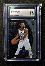 2017 Panini Select Donovan Mitchell #11 CSG 10 Gem Mint Rookie Card (RC). rookie card picture