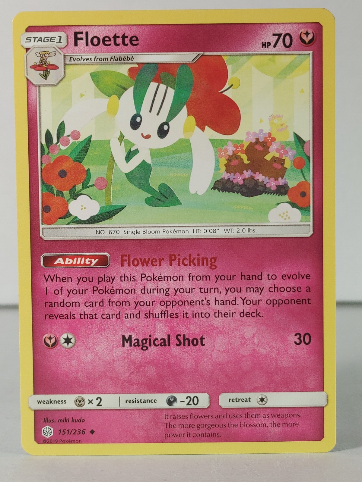 Floette - SM: Cosmic Eclipse #151 - POKEMON -NM -singles