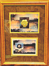 Framed Jerry Garcia Memorabilia Numbered Tanzania 1996 Estate Certified 210/500