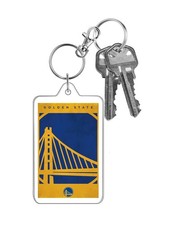 NBA Basketball Minimalist Distressed Art Style Team Logo Photo Keychain Badge