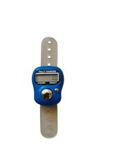 Blue Digital Finger Tally Counter Tasbih Dhikr Counter Islamic Prayer Beads