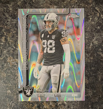 Topps Chrome Maxx Crosby Wave #180 Las Vegas Raiders NFL 2025 Football Card