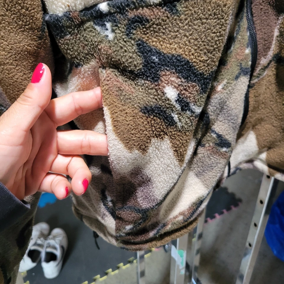 Predator Original Stealth Series Heavyweight Fleece Camo Hunting Jacket Mens XL - Image 4 of 4