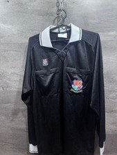 Vintage 1990s The Referees Association Black Long Sleeve Referee Shirt Size L