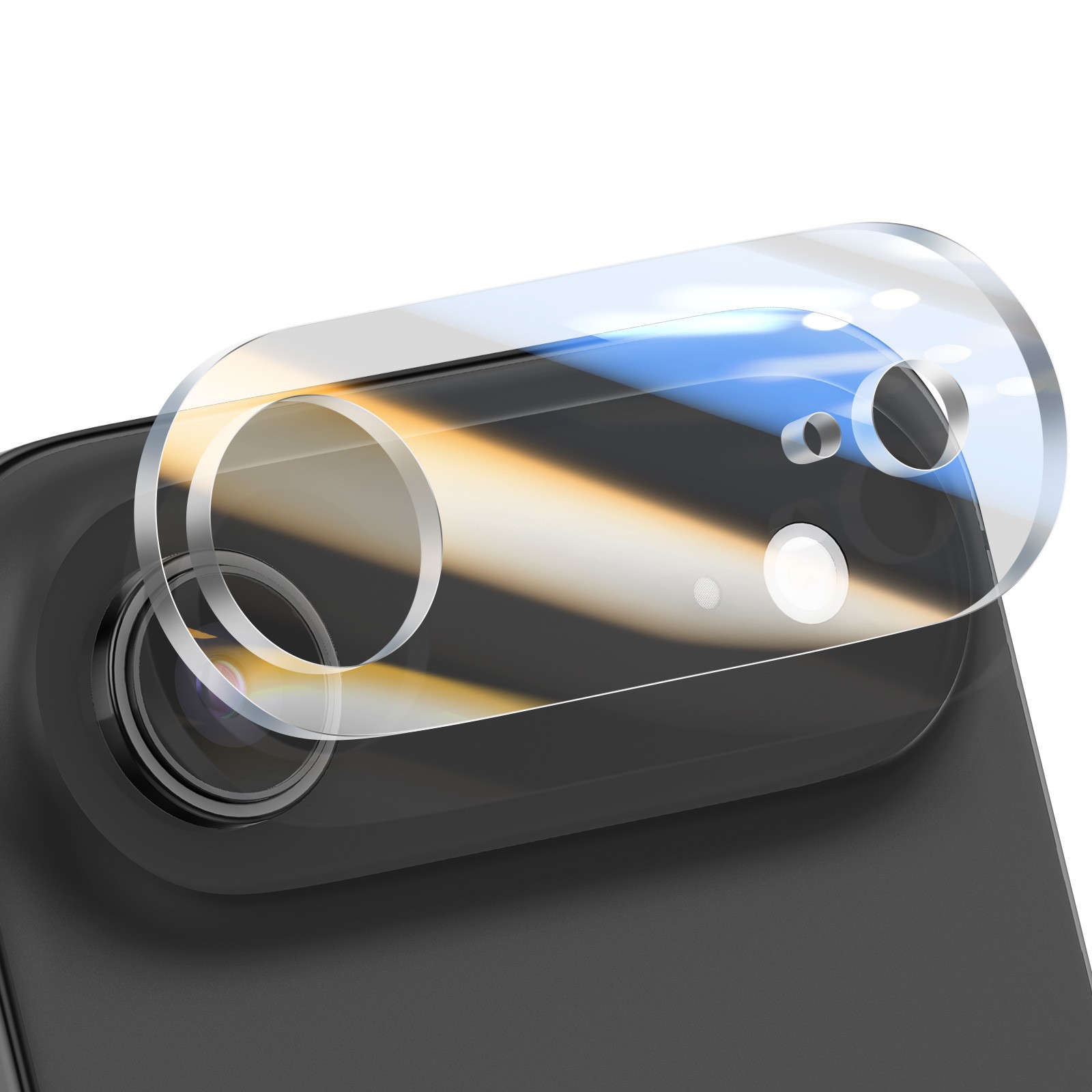 Protection caméra iPhone Air Avizar en verre trempé 9H transparent anti-rayures