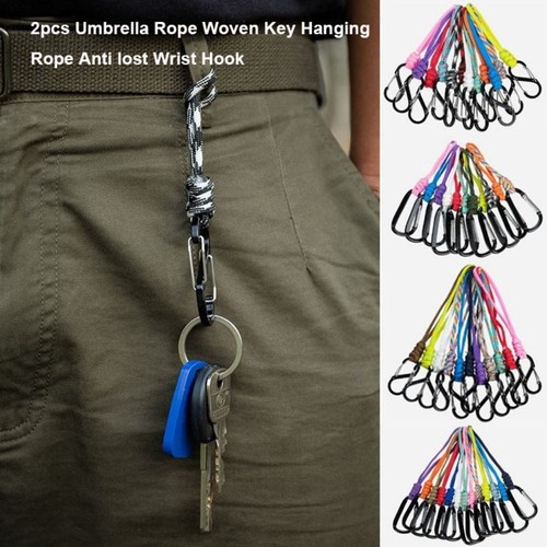 2pcs 14cm/18cm Anti lost Wrist Hook Outdoor Camping Hanging Buckle