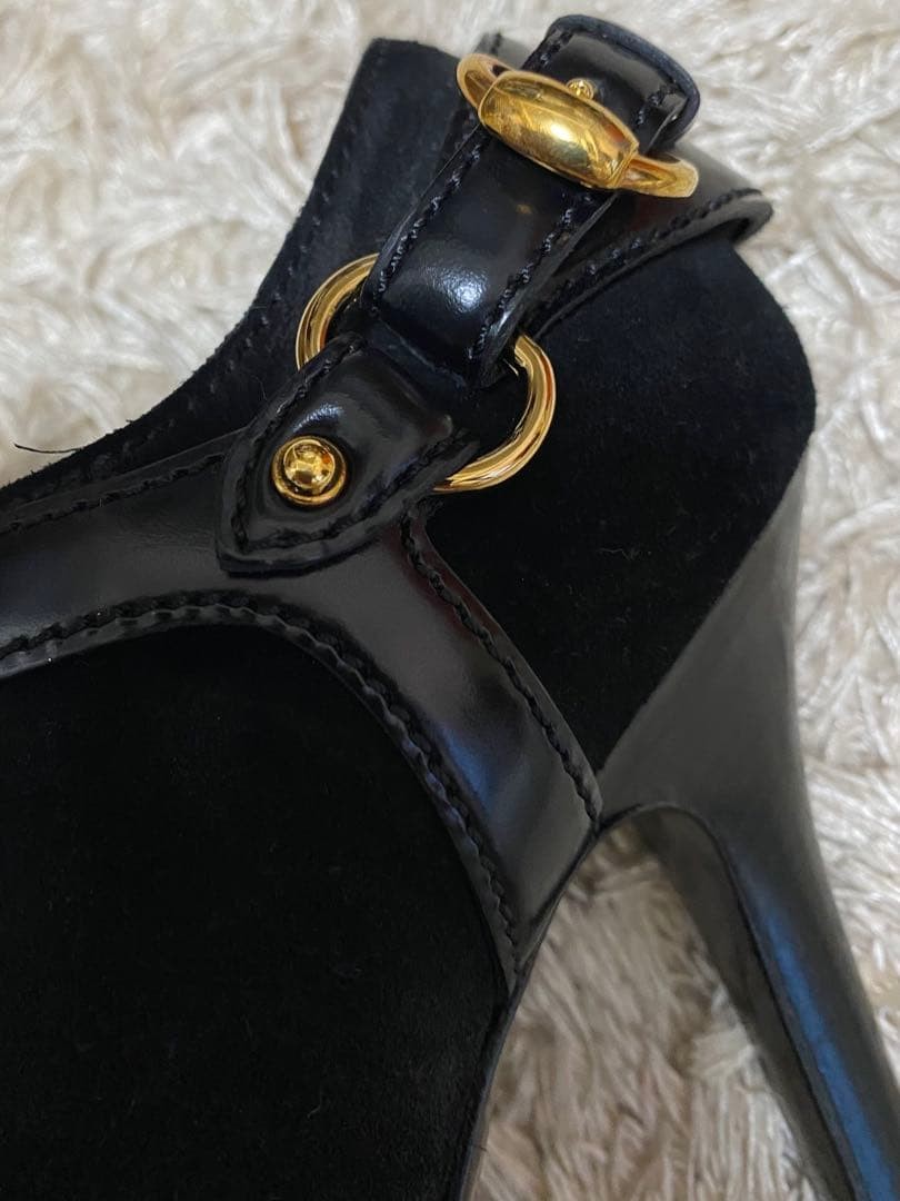 GUCCI Bootie Boots Shoes EU 35.5 US 5.5 Leather Black Authentic thumbnail 13