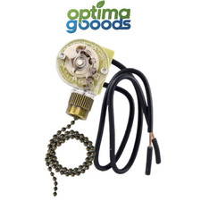 Zing Ear ZE-109 Ceiling Fan Light Switch Pull Chain On/Off for Fan or Lamp.