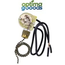 Zing Ear ZE-109 Ceiling Fan Light Switch Pull Chain – On/Off for Fan or Lamp.