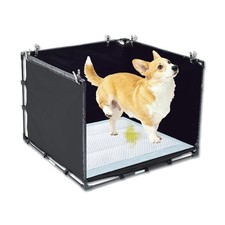 Dog Litter Box Indoor for Small Dogs,Puppy Pee Pad Holder with Small, black