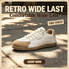 Wide Last Casual Shoes Sneakers Men's Flat Comfort Sports Shoes Athletic Shoes