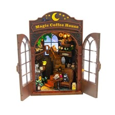 Diy Miniaturhaus Bausatz Dekorativ Miniatur Caf&eacute; Aus Holz Detailliert