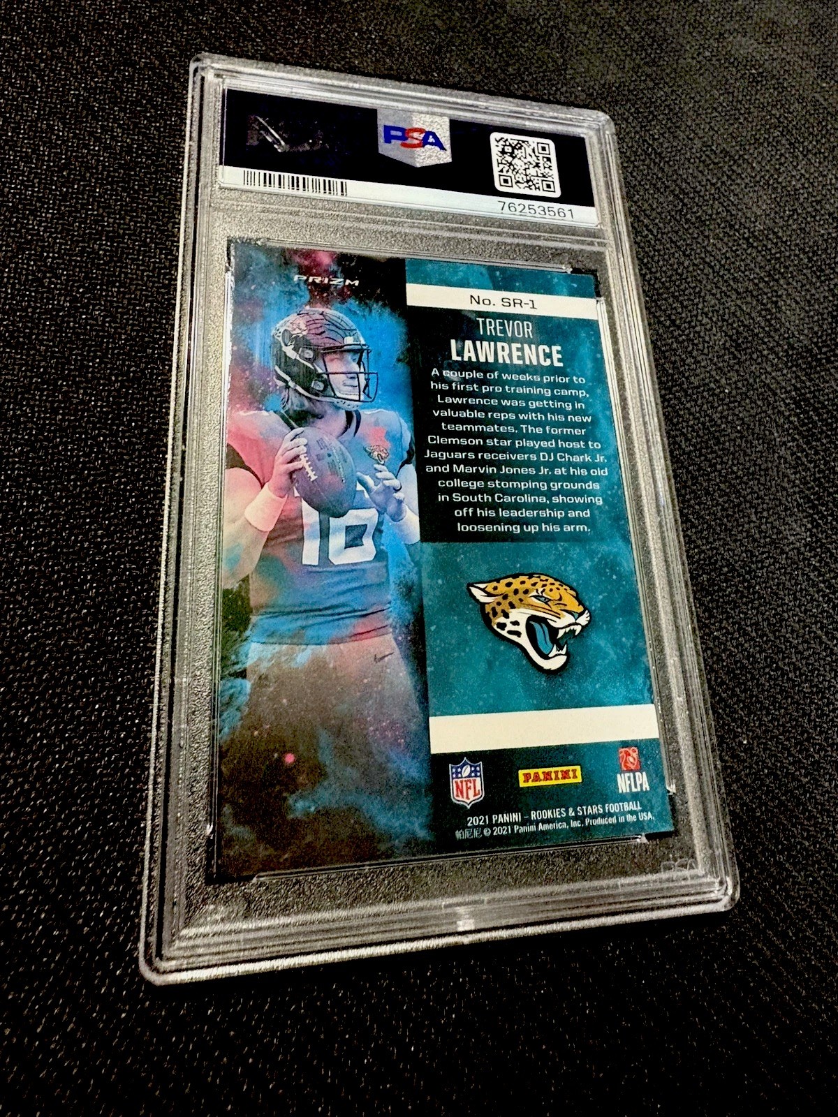 2021 Panini Rookies & Stars #SR-1 Trevor Lawrence Stellar RKE-Red Wave PSA 10🔥  view 3